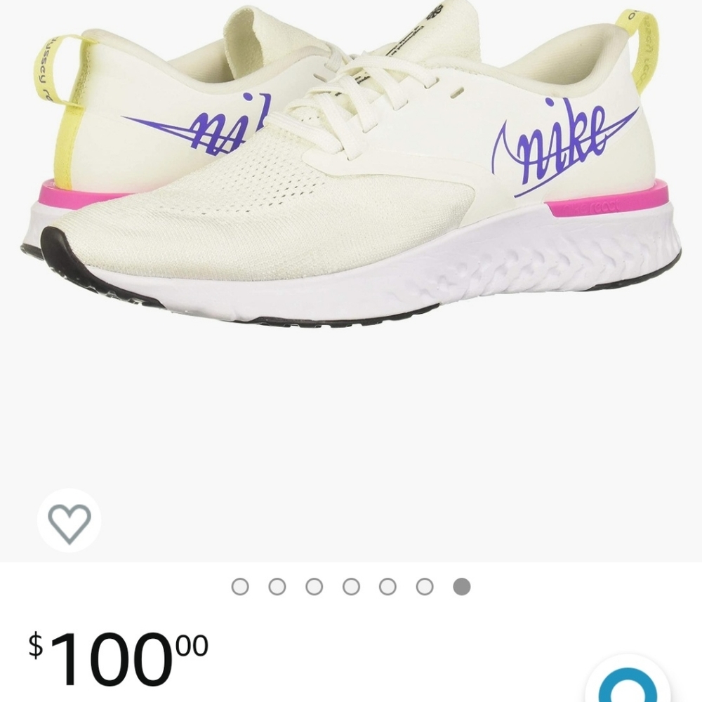 Nike Women's Cream Flyknit Athletic Shoes 7.5